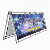 Support de bannière extérieur en aluminium / Cadre extérieur 200*100cm