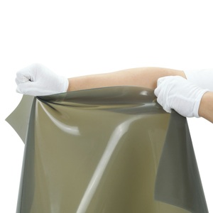 Nhiệt độ cao cách nhiệt rõ ràng màu Đỏ trắng xanh 4mm tấm cao su <span class=keywords><strong>Silicone</strong></span> cho hấp thụ sốc - Product Image 4