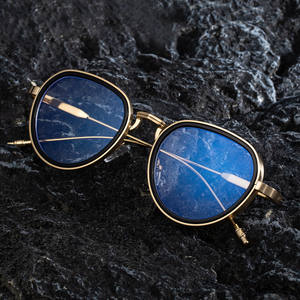 Gafas de sol metálicas ovaladas HJ-7336 para hombre, UV400, montura completa, lentes de PC, para conducir y uso en exteriores. - Product Image 5