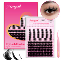 Plateau de rangement isolé pour cils en grappe, sans adhérence interne des fibres, prélèvement rapide, outils professionnels pour artistes en cils