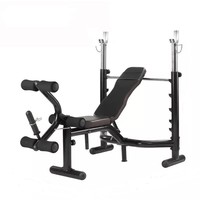 Équipement de Fitness Haute Qualité Réglable pour Exercice de Musculation Haltère Banc de Développé Couché Rack à Squat pour Salle de Sport à Domicile