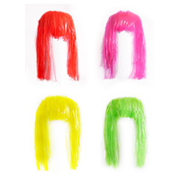 Perruque fluorescente amusante pour fête, vacances, bal de promo, déguisement