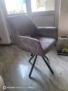 Elegante moderno e senza tempo sedia girevole interna <span class=keywords><strong>antracite</strong></span> colore comfort seduta morbida robusto bracciolo posteriore girevole sedia da pranzo - Product Image 4