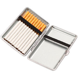 Futeng 20pcs porte-cartes en cuir PU étui à cigarettes pour femmes avec clip en métal ouverture automatique personnalisé vente en gros - Product Image 3