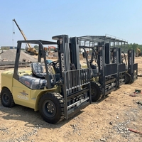 Chariot élévateur diesel 3, 3,5, 4, 5 tonnes, mât à 3 sections, hauteur de levage 4000 mm, chariot élévateur robuste pour le chargement de conteneurs portuaires et la manutention de marchandises