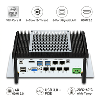 Nueva Mini PC Industrial Intel Core I7 de Doble Núcleo, SSD, DDR4, Enchufes US/AU, Mini Computadora con Gráficos Integrados para PLC, HMI, SCADA