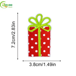 Offre Spéciale : Patchs thermocollants personnalisés brodés avec motif Joyeux Noël pour vêtements, badges, chapeaux et cadeaux - Product Image 2