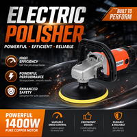 Polisseuse à vitesse variable 1400W 220V 7 pouces pour le detailing automobile, le polissage des sols en marbre, le cirage et la finition des surfaces