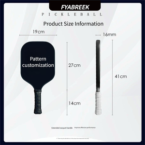 Chifory Sports alta calidad 13mm-16mm fibra de carbono prensada en frío Pickleball Paddle raqueta logotipo personalizado para entretenimiento de entrenamiento - Product Image 6