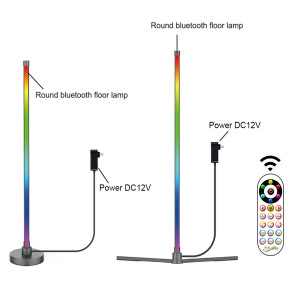 Beiyang — lampe <span class=keywords><strong>LED</strong></span> RGB au design nordique moderne avec télécommande, lumière avec dents bleues, luminaire décoratif d'intérieur, idéal pour un <span class=keywords><strong>salon</strong></span>, 140cm - Product Image 2