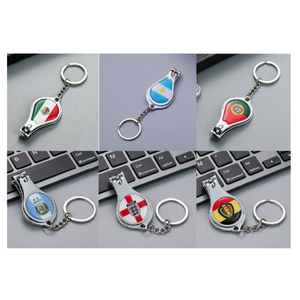 Sport-Event Beliebter Personalisierter Souvenir-Nagelknipser mit Länderflagge und Teamlogo-Aufdruck aus Edelstahl - Product Image 1