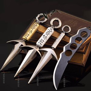 Kunai de Anime de 23 cm, Dios del Trueno Volador Ninja, Aleación de Zinc Metálica (Estilo de 4.ª Generación), Decoración Coleccionable para Escritorio, Accesorio de Cosplay, Regalo - Product Image 1