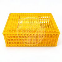 Nouvelle cage de transport en plastique pour volailles, empilable, avec porte coulissante, ventilée, en PP, pour oiseaux vivants, canards, pigeons, boîte de transport Agricon