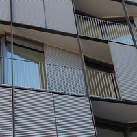Volets extérieurs en aluminium Pare-soleil Stores extérieurs Plis horizontaux Pare-soleil Volet de fenêtre