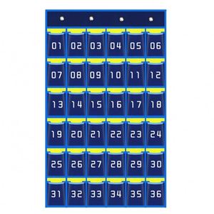 Organizador de Aula con 36 Bolsillos Numerados, Bolsa de Almacenamiento para Colgar en la Pared o Puerta, Porta Celulares - Product Image 1