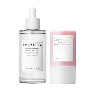 SKIN1004 Set per la Cura del Viso: Ampoule Illuminante alla Centella 100ml e Maschera in Stick Purificante 27g - Product Image 1