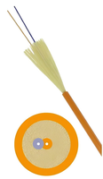 Cordon de raccordement duplex rond monomode 2F ou pigtail