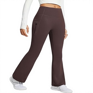 Leggings noirs taille haute pour femmes, coupe ajustée, en coton tricoté, style vintage, respirants, thermiques, séchage rapide, couleur unie, pour l'hiver - Product Image 1