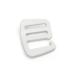 Hebilla de ajuste deslizante personalizada para mochila, accesorios de aleación de aluminio para bolsos, hebilla para cincha, procesamiento por estampado - Product Image 3