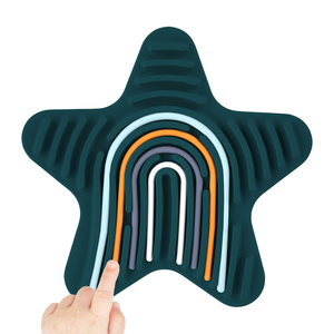 กระดานไม่ว่างสองด้านสำหรับเด็กทุกเพศของเล่นกิจกรรมทางประสาทสัมผัสใหม่พร้อมคุณสมบัติสงบสติอารมณ์ทำจากซิลิโคน - Product Image 2