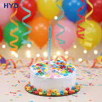 Vela de Cumpleaños Ecológica Hecha a Mano 2026, Vela Delgada sin Humo para Celebraciones de Ramadán y Año Nuevo, Decoración para Fiestas 11.5cm*0.31cm