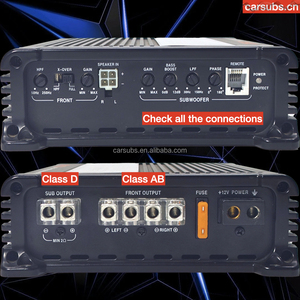 2.1 Kanäle Klang qualität Auto Android Subwoofer Lautsprecher Verstärker RMS 90W 3 Kanäle Max 1000W Klasse AB Auto verstärker Klasse D. - Product Image 2