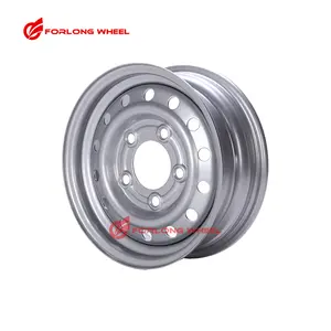 FORLONG Factory 14'' 14 Inch 5.00X14 5-140-94 5x140 Steel Trailer Wheels Rim For 175R14 185R14 175/70R14 185/70R14 195/70R14