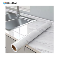 Hongcai luxe PVC marbre papier peint rouleau adhésif auto-adhésif étanche TV fond papier peint fabriqué à partir de film papier