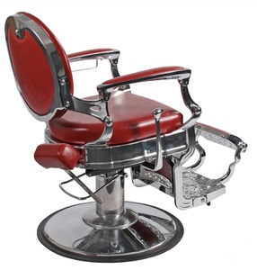 Silla de peluquero de lujo para hombre, mueble de salón de belleza para corte de pelo, color rojo antiguo, gran oferta, 2021 - Product Image 5