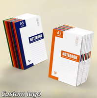 Carnet A5 à couverture rigide personnalisable avec logo, idéal pour la salle de classe, les devoirs, les exercices, et comme bloc-notes professionnel épaissi avec couverture en papier et logo.