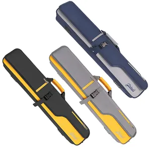 JINCHUANファッションデザインスヌーカー & ビリヤードケース用のロック可能な3x4プールキューケース耐久性のあるビリヤードキューバッグ