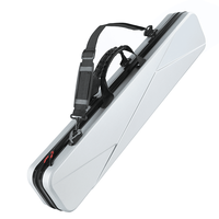 Étui rigide pour queue de billard, boîte de rangement portable pour queue de billard avec sangle d'épaule et verrouillage pour accessoires de billard