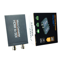 Convertisseur HDMI vers SDI avec boîtier en aluminium, adaptateur BNC 1080P/720P, transmission vidéo jusqu'à 164 pieds/50 m