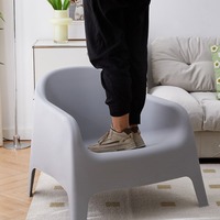 Canapé moderne en plastique confortable, fauteuil de salon, canapé paresseux