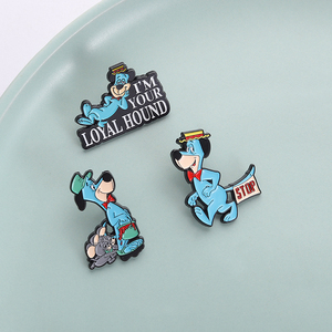 90S phim hài hoạt hình Huckleberry Hound men pins phim hoạt hình nhân vật dễ thương động vật trâm cài ve áo huy hiệu đồ trang sức quà tặng cho bạn bè - Product Image 4