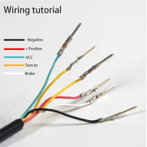 Nouveau rouge RGB externe en Fiber de carbone motif voiture aile arrière LED Streamer direction haute feu stop feu arrière accessoires de voiture - Product Image 6