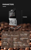 Mesin Penjual Kopi Otomatis Robot Grinter untuk Kantor dengan Italia Yang Diimpor