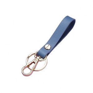 Customized PU Leather Custom Brand Logo Leather Keychain Pendant Customized Logo Model Strap Leather <b>Key</b> - Product Image 2