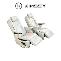 Siège d'Aviation VIP JS01 KIMSEY avec Accoudoir Réglable et Rabattable, Accès Élargi pour Passagers en Surpoids, Chaise Inclinable MPV