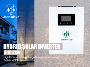 Inverter Hybrid Tenaga Surya 4KW 6000w 10Kw 48V dengan <span class=keywords><strong>MPPT</strong></span> Terintegrasi, Gelombang Sinus Murni 220V, Inverter Fotovoltaik Off-Grid 10200W - Product Image 3