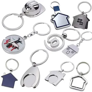 Custom Different Shape Stainless Steel Blank Jamaican Design Key Holder Wholesale Promotion 3D Keyrings Metal Keychain
