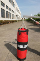 En gros Ensemble de sacs de frappe suspendus non remplis, sacs de boxe et de kickboxing lourds pour adultes et enfants avec chaîne et crochet de plafond