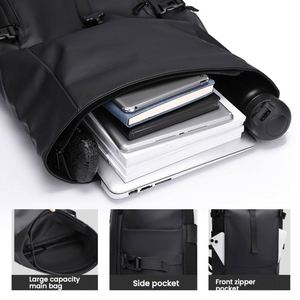 Sac à dos personnalisé en polyester Oxford imperméable et extensible, avec fermeture éclair, pour ordinateur portable, usage quotidien, affaires, école, 20-39L, avec port USB - Product Image 2