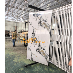 Định dạng lớn xoay sứ ngói hiển thị Kệ trượt thạch anh đá kim Loại hiển thị đứng trượt gốm <span class=keywords><strong>Rack</strong></span> hiển thị kệ - Product Image 3