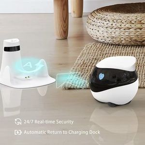 Monitor para Mascotas, Nuevas Tendencias, 4MP, Moderno, con Movimiento Automático, Monitor para Niños y Perros, Cámara Móvil, Conexión WiFi, Bola de Plástico, Diseño Sólido - Product Image 5