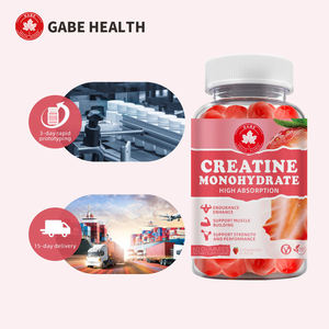 <b>Creatine</b> <b>Monohydrate</b> Gummies Strawberry Pre-Workout Muscle Growth & Energy Sugar Free Vegan Dietary Supplement - Product Image 1