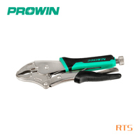 Tang Kunci Gigi Bundar 10 " 250mm, Tang Vise Grip, Tang Kunci Adjustable, Tang Kunci dengan Pegangan Karet Anti Selip, Peralatan Perbaikan Tangan