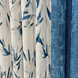 Màu Sắc Kết Hợp Cotton Và Chất Liệu Phong Cách Hiện Đại 3 Vượt Qua Màn Cửa Vải Lanh 100% Vải Lanh - Product Image 4