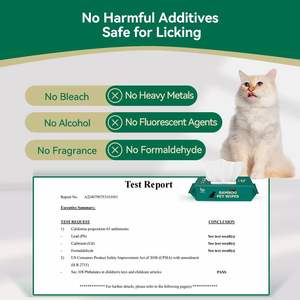 <span class=keywords><strong>Lingettes</strong></span> <span class=keywords><strong>pour</strong></span> animaux de compagnie en fibre de bambou ODM de haute qualité <span class=keywords><strong>pour</strong></span> chiens, biodégradables, organiques, fournitures de nettoyage personnalisées, 100% fibre de bambou, hypoallergéniques - Product Image 5