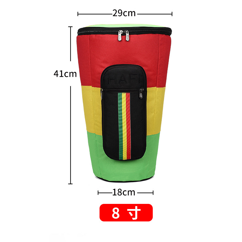 Tambour tricolore épaissi de 8 pouces